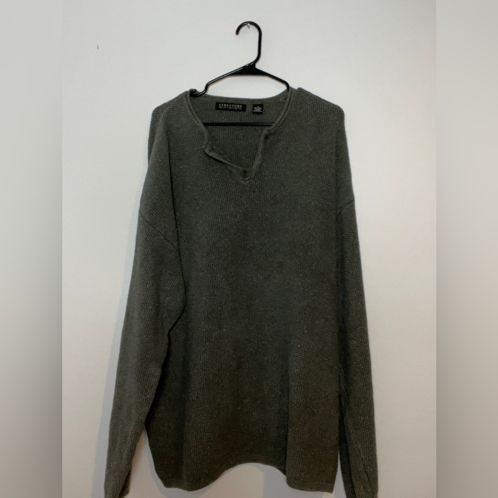 Large - Green Structure Sweater